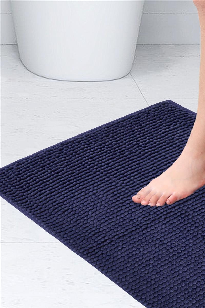 Rackhams Noodle Non-Slip Bathroom Shower Mat - Navy
