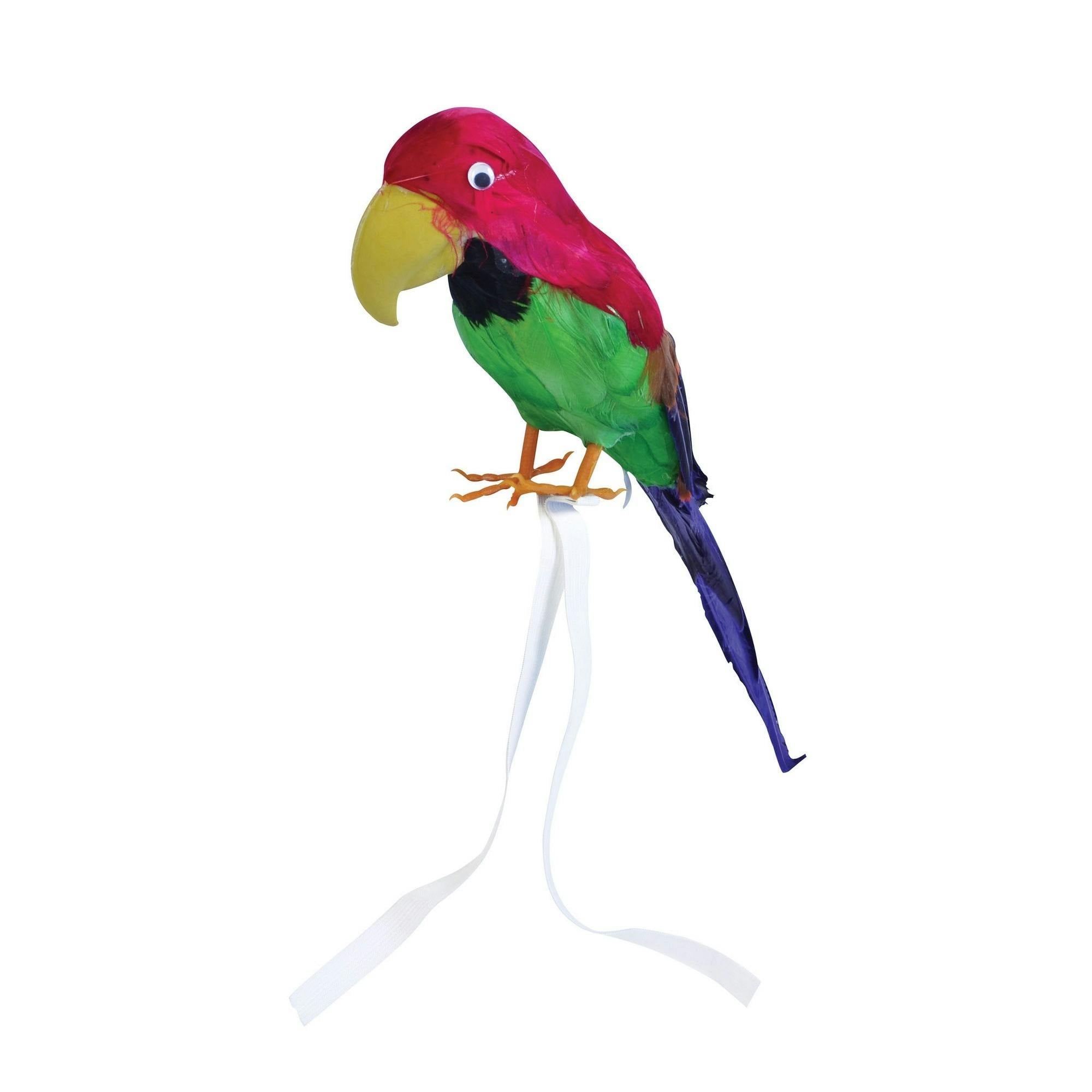 Bristol Novelty Feather Covered Toy Parrot - Multicoloured - Multicoloured - 38Cm