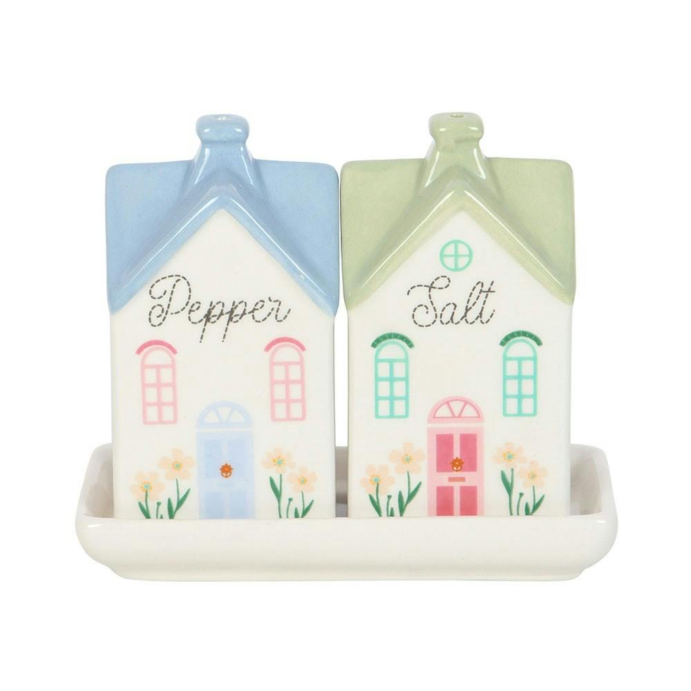 Kingsbury Gifts Ceramic House Salt & Pepper Shakers