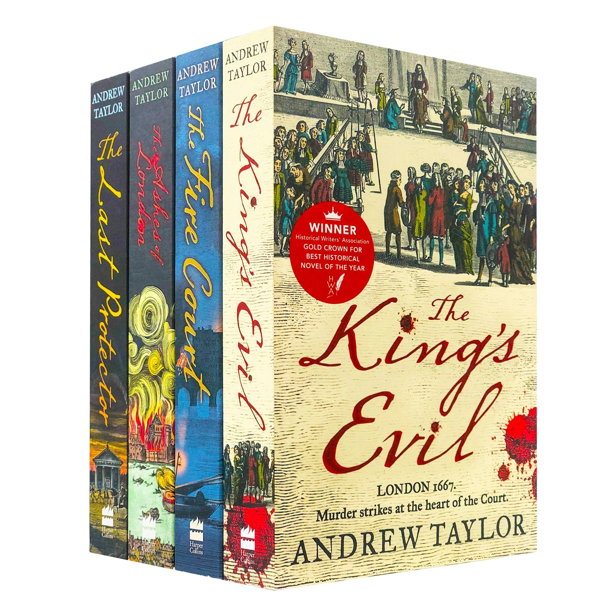 Harpercollins James Marwood & Cat Lovett Series 4 Book Set By Andrew Taylor The Ashes Of London & More