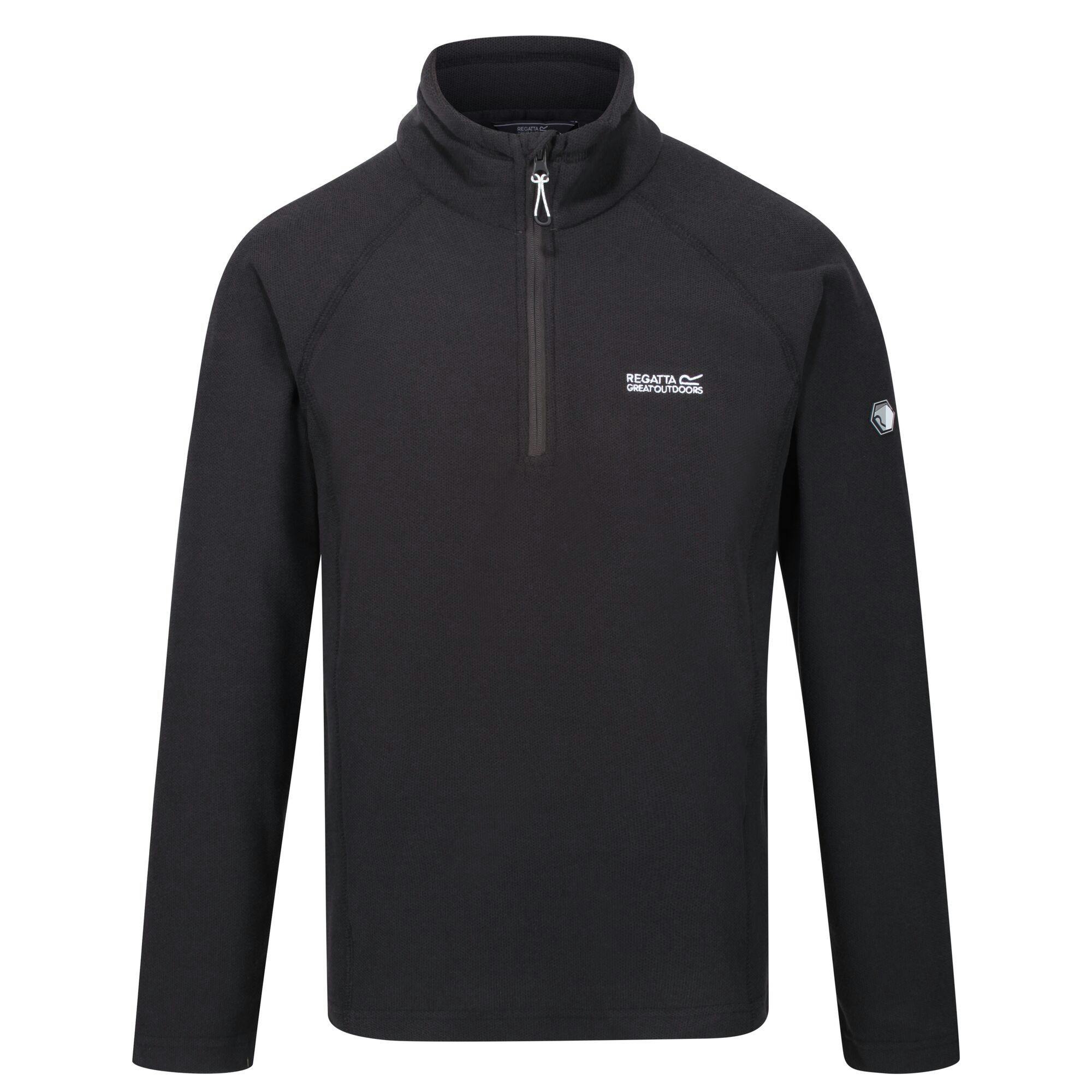 Regatta Men's Great Outdoors Kenger Half Zip Honeycomb Fleece - Ash - L - Ash - 100% Polyester
