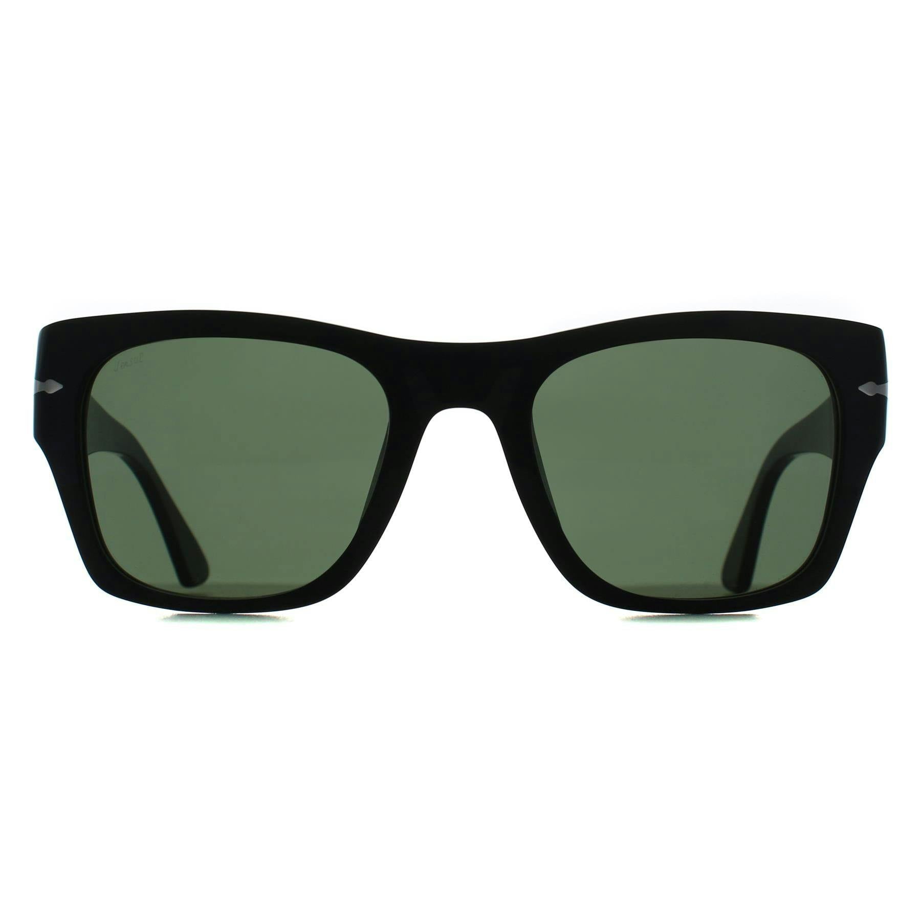 Persol Unisex Black Square Green Po3384s - Image 7
