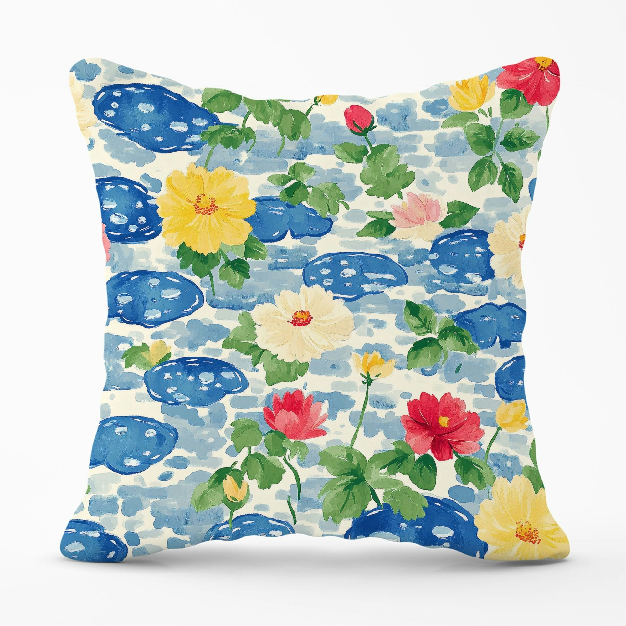 Warren Reed Puddles And Rain Design Cushions - 45Cm X 45Cm