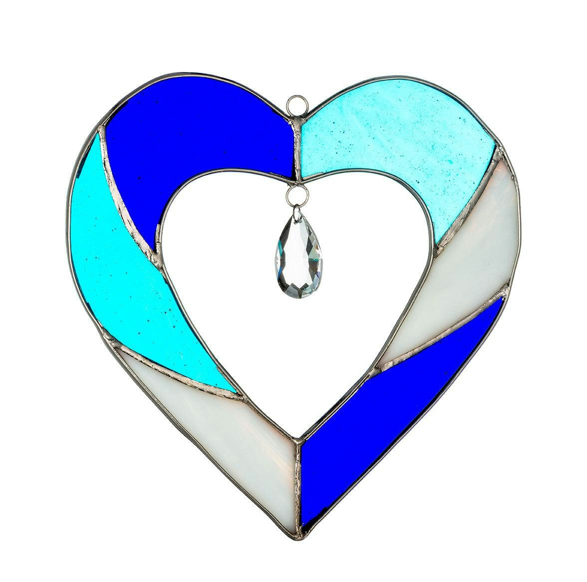 Rackhams Blue Stained Glass Heart
