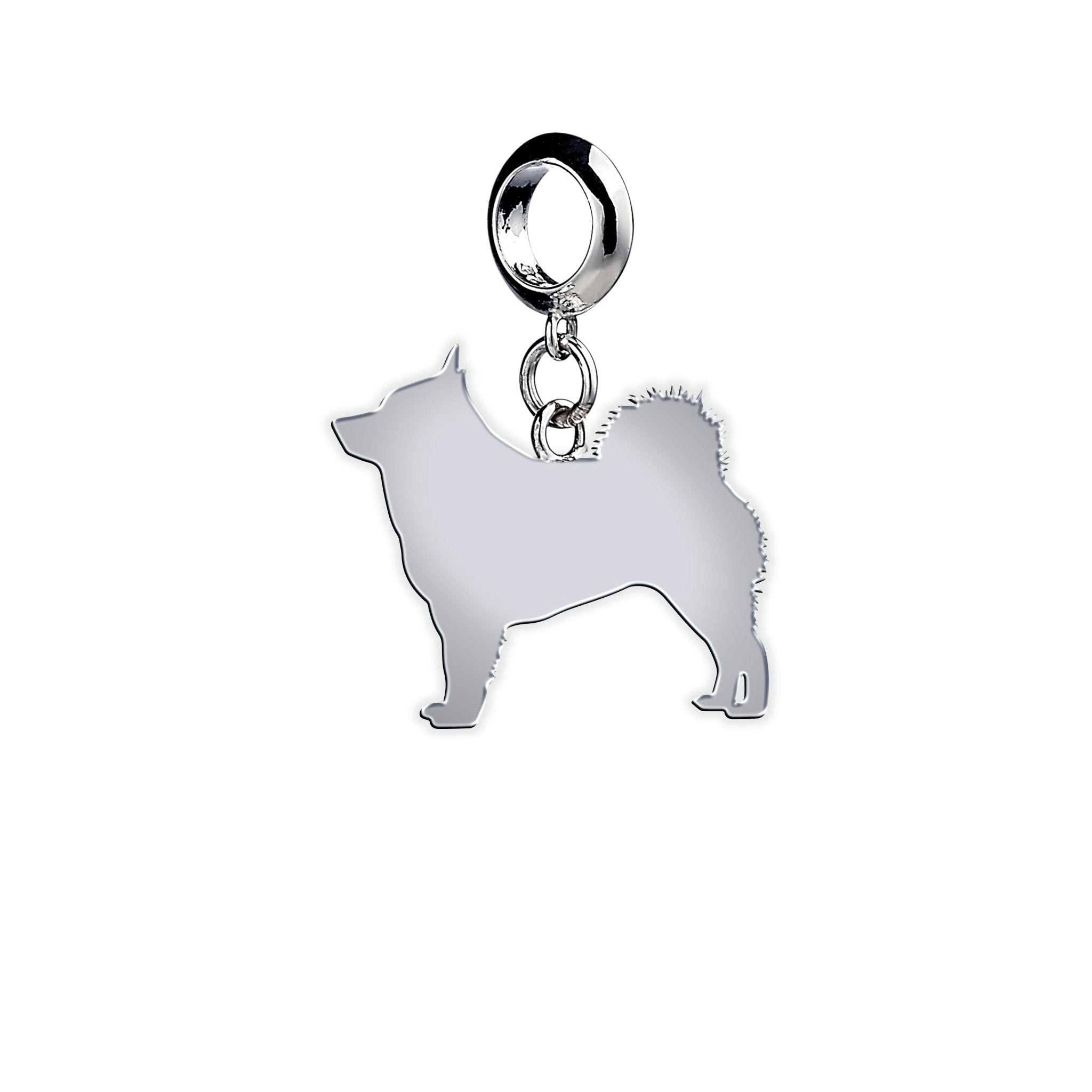 Mylee London Silver Schipperke Silhouette Charm - Yes - Slider Charm