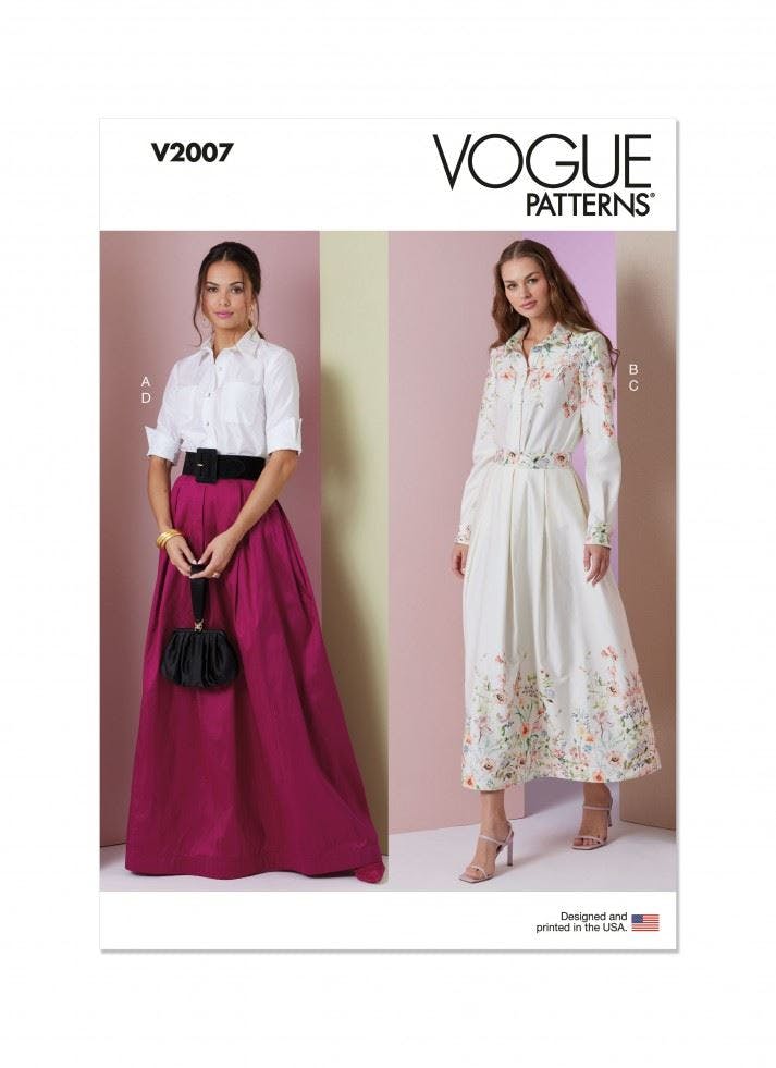 Vogue Women's Sewing Pattern 2007, Tops, Shirts, Skirts For B5 (8-10-12-14-16) - Intermediate - B5 (8-10-12-14-16)