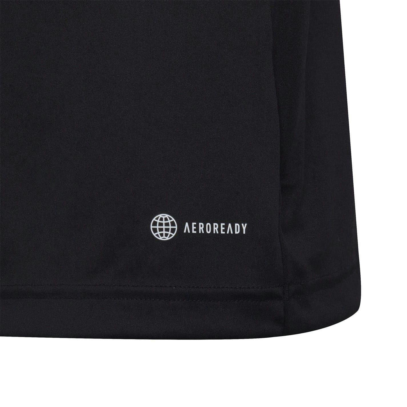 Adidas Black Kids Ent22 Logo T-Shirt - 13-14 Years - 100% Mixed