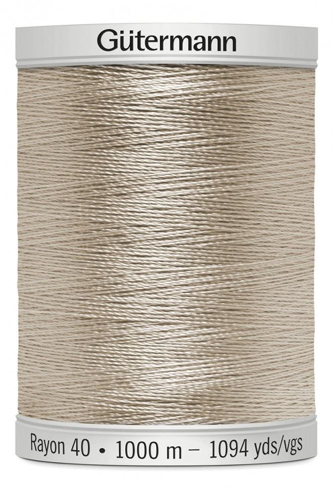 Gutermann No 40 Sulky Rayon Embroidery Thread 1000M Rayon Thread Suitable For Embroidery - 1082 - 1000 Metres