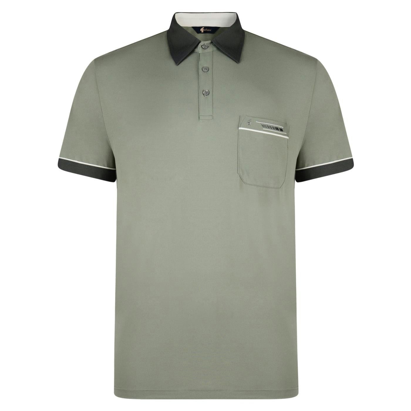 Gabicci Men's G00x62 Polo Shirt Classic - Sage - S