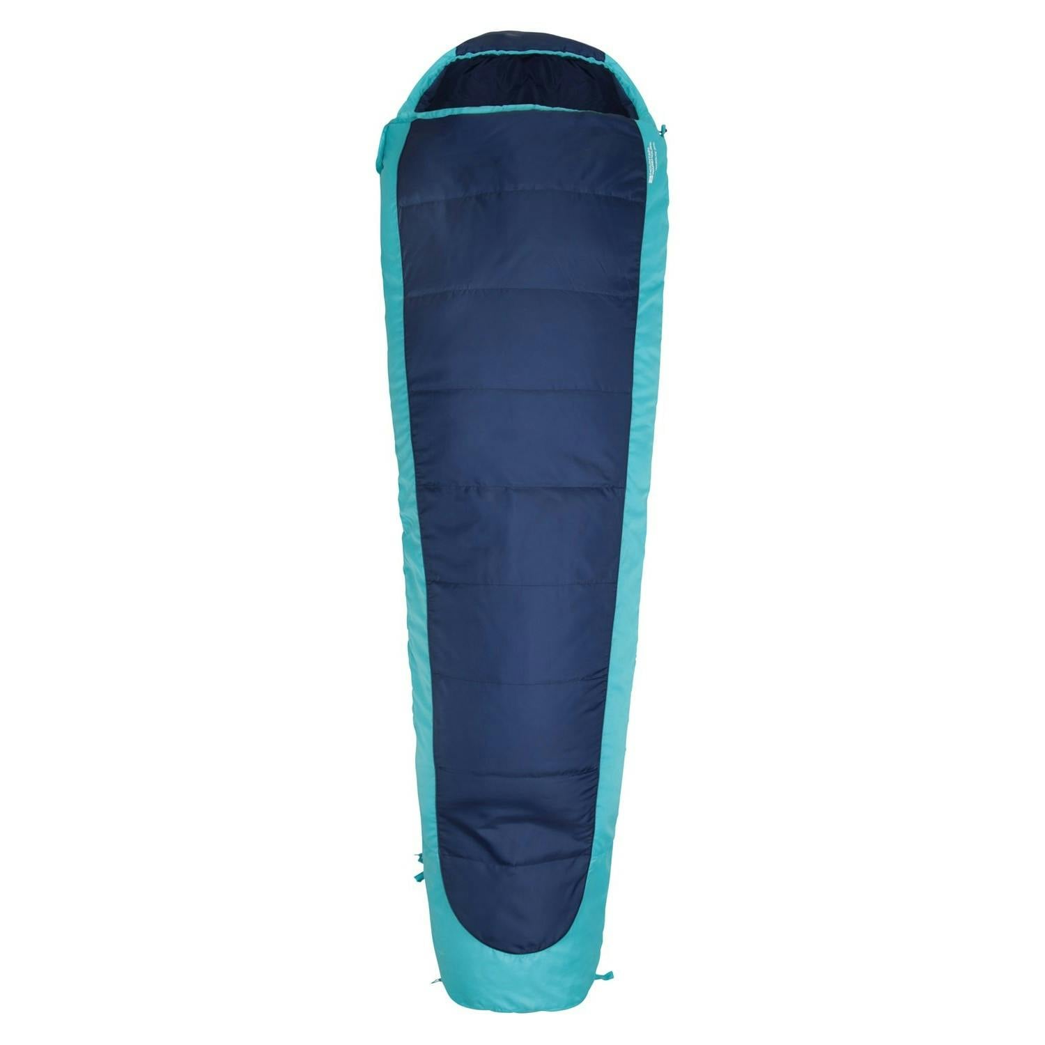 Mountain Warehouse Unisex Blue Adult Microlite 500 Left Zip Midseason Mummy Sleeping Bag - 215Cm