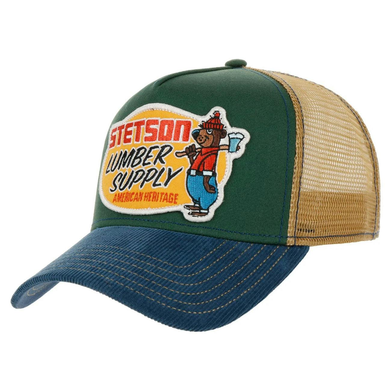 Stetson Green Trucker Cap - Denim