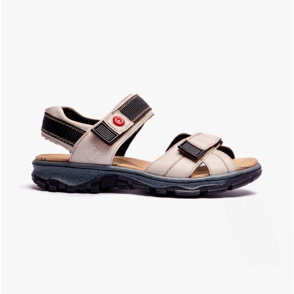 Rieker Women's Beige/White Walking Sandals - / (68851-80) - Uk 7.5