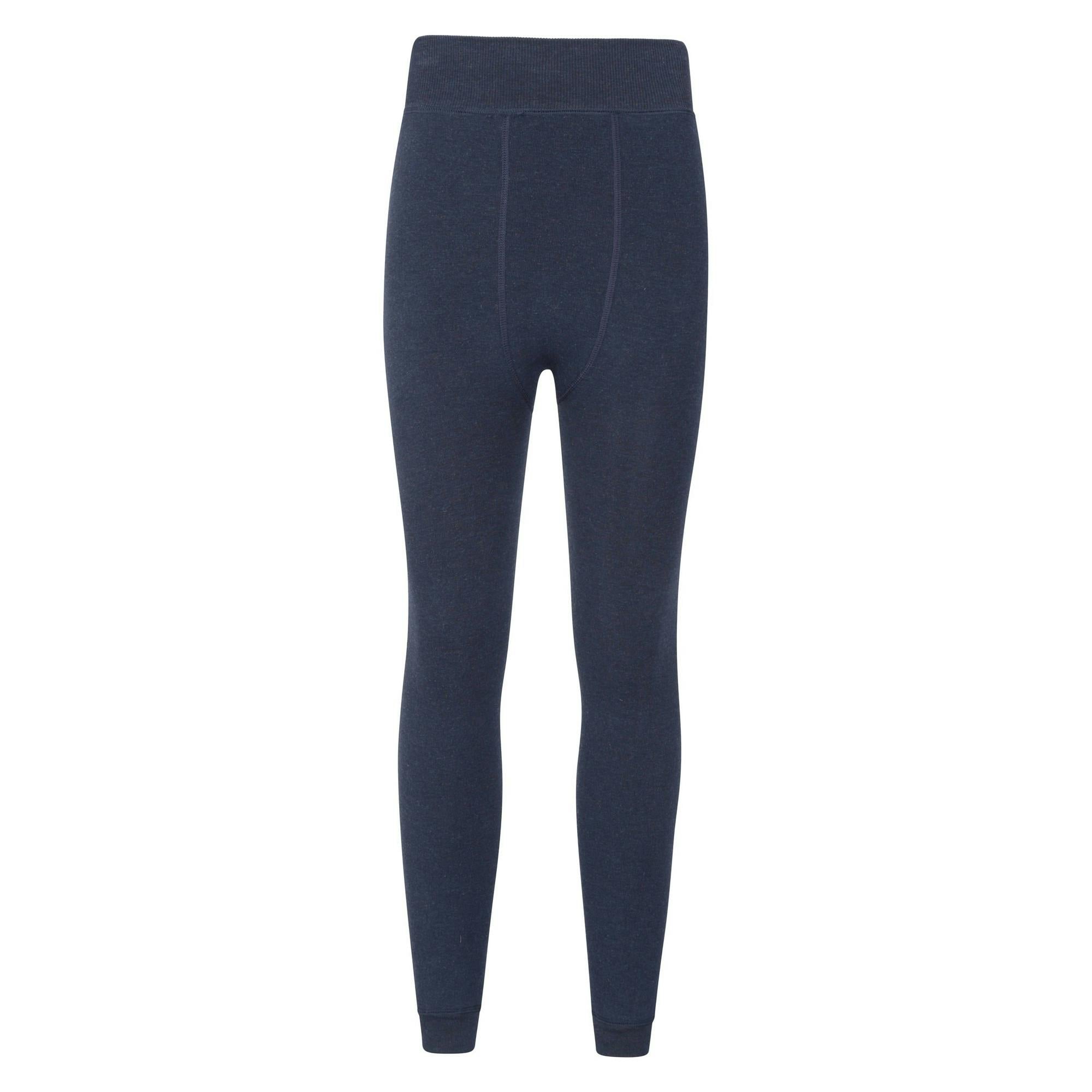 Mountain Warehouse Women's Fluffy Fleece Lined Thermal Leggings - Navy - L - Navy - 57% Polyester/39% Rayon/4% Viscose