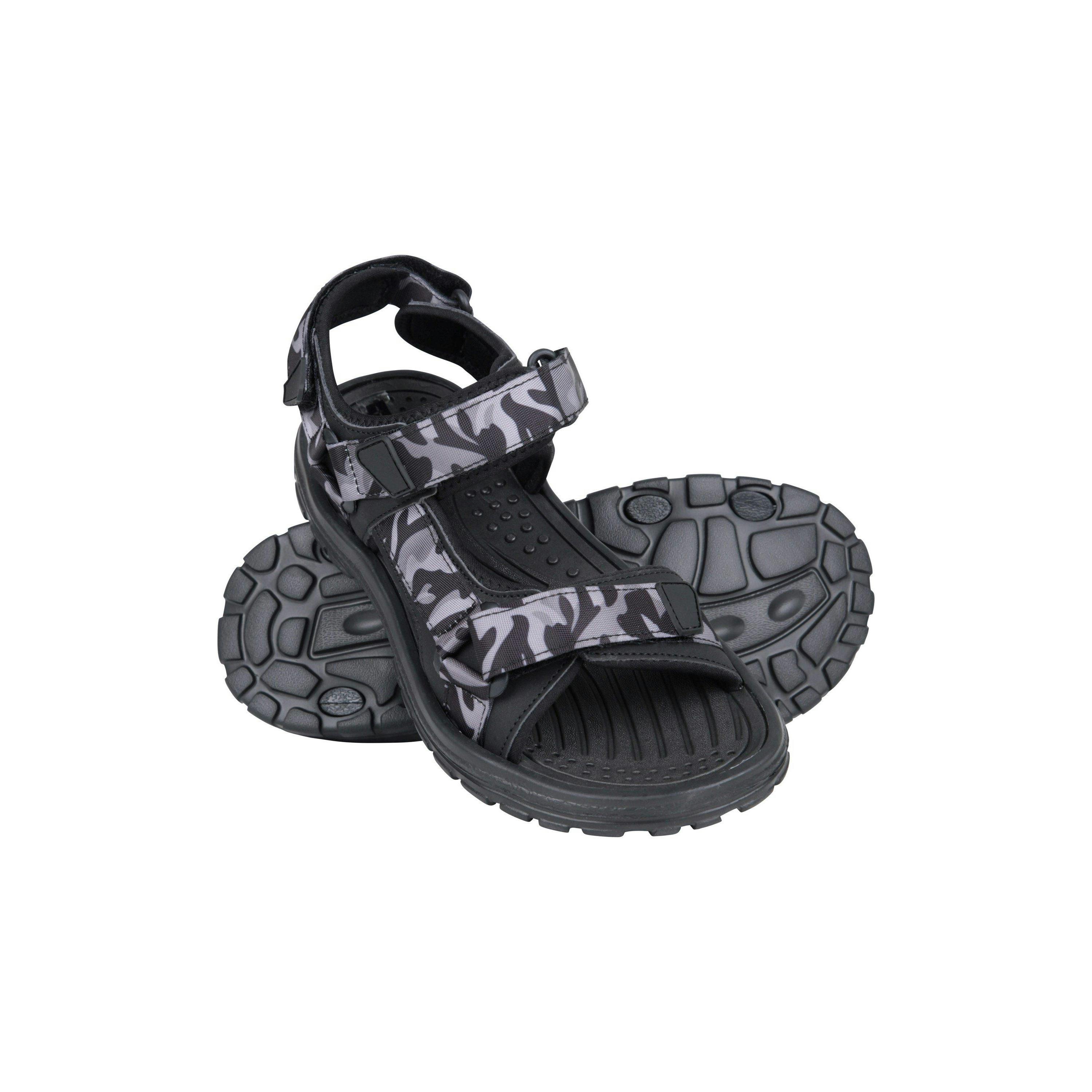 Mountain Warehouse Men's Dark/Grey Crete Camo Sandals - 12 Uk - 100% Mixed