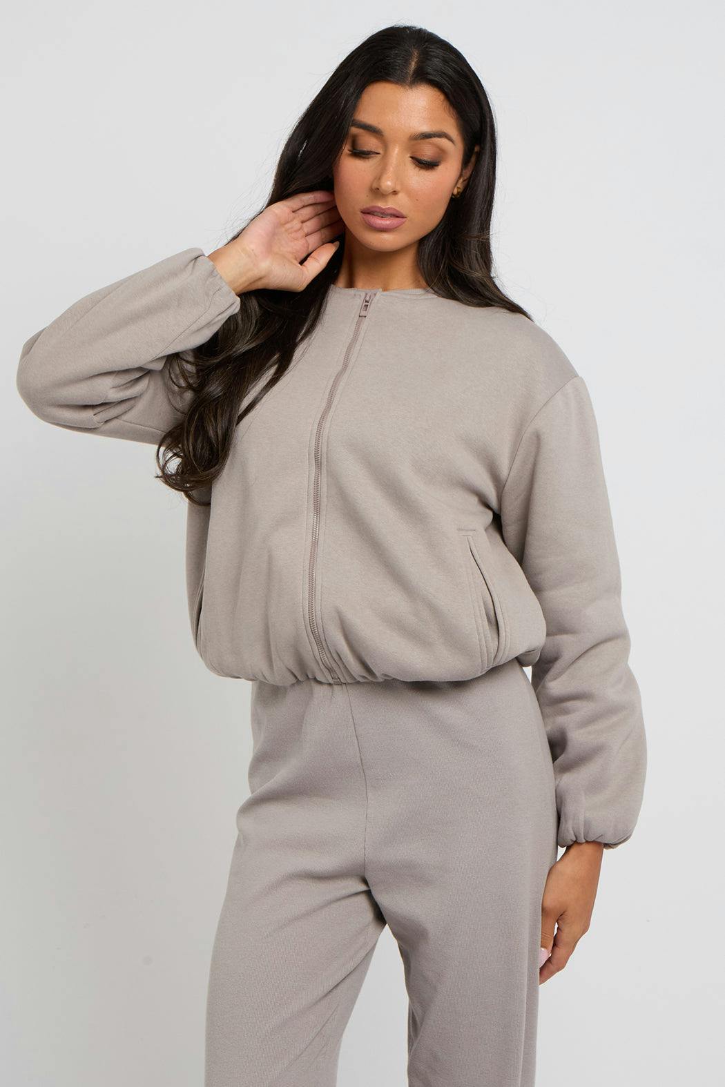 Urban Bliss Bubble Hem Jersey Jacket - 14