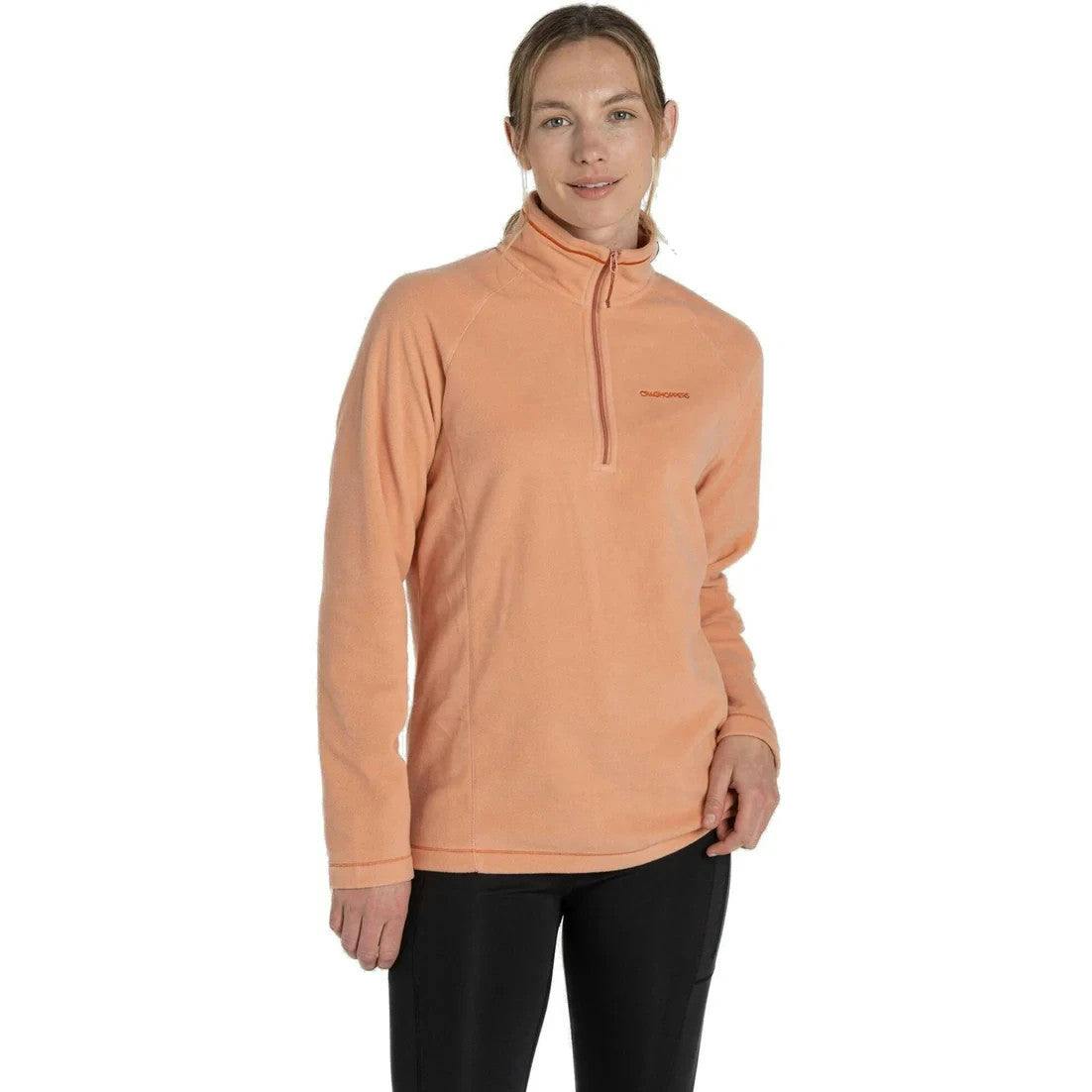 Craghoppers Women's Peach Miska Lightweight Insulating Half-Zip Fleece In Size 12 - Image 5