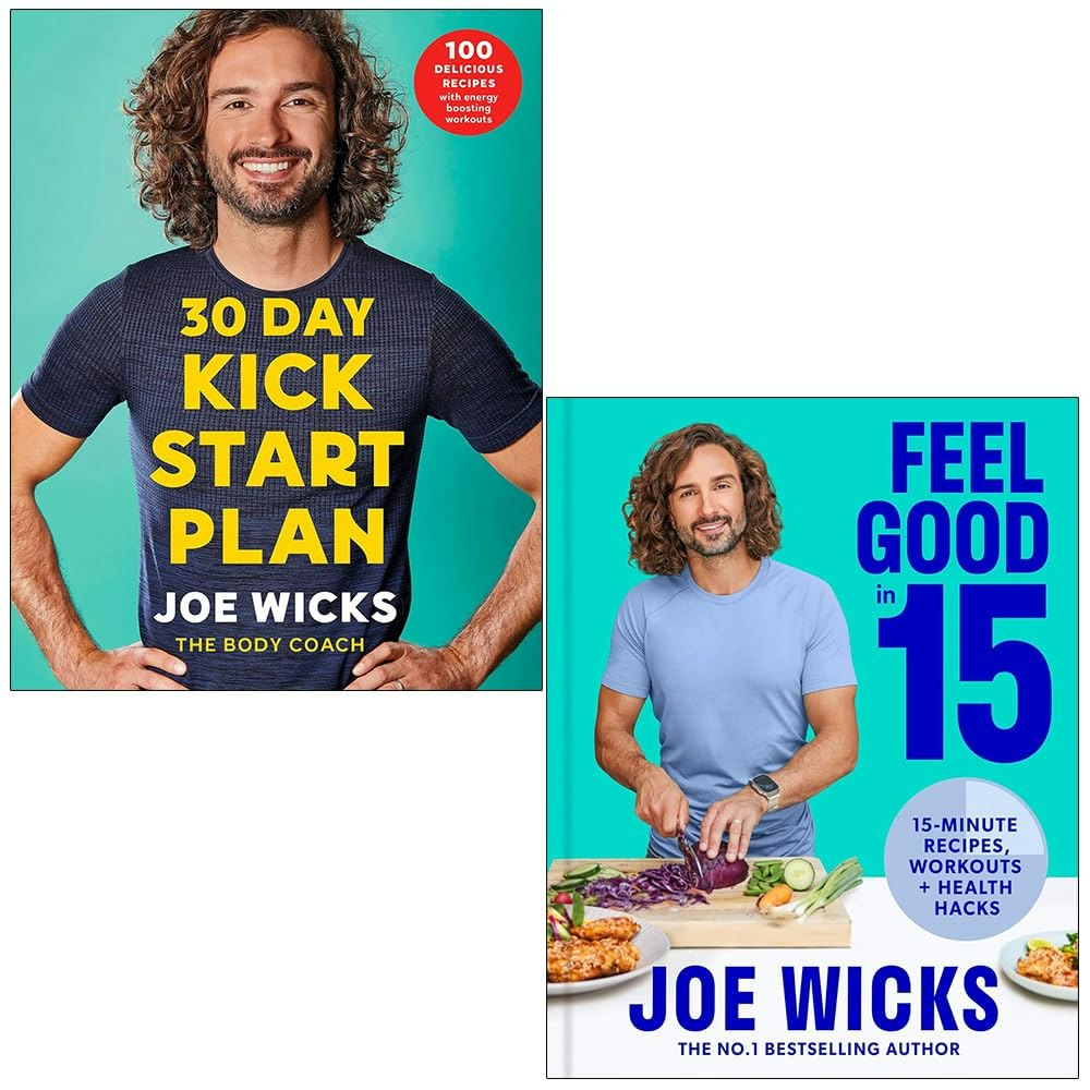 Bluebird/Hq Ltd 30 Day Kick Start Plan And [Hardcover] Feel Good In 15 By Joe Wicks 2 Books Collection Set