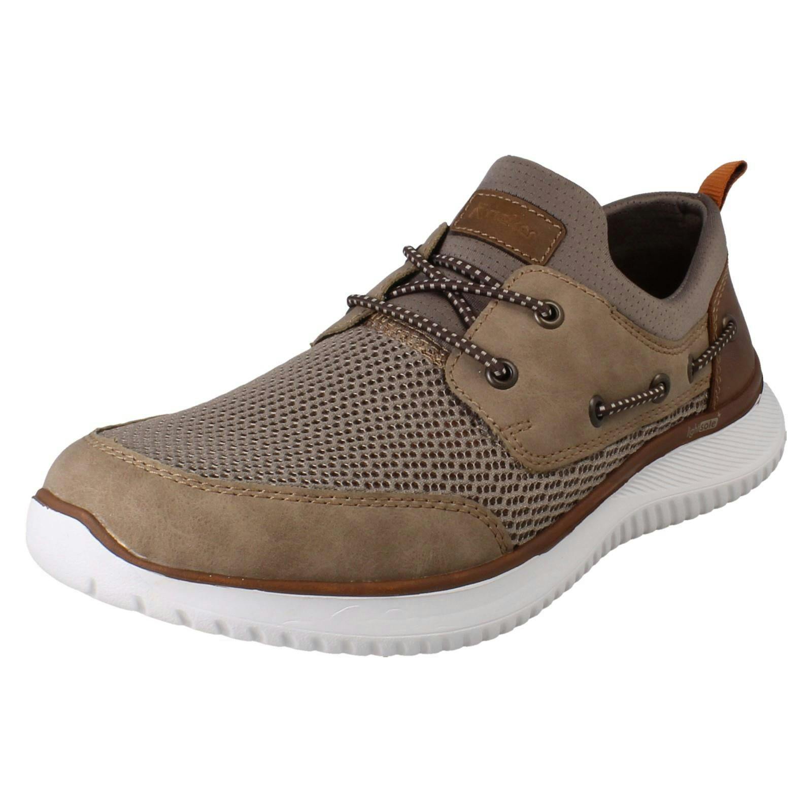 Rieker Men's Beige Slip On Shoes B9643 - Uk 10.5
