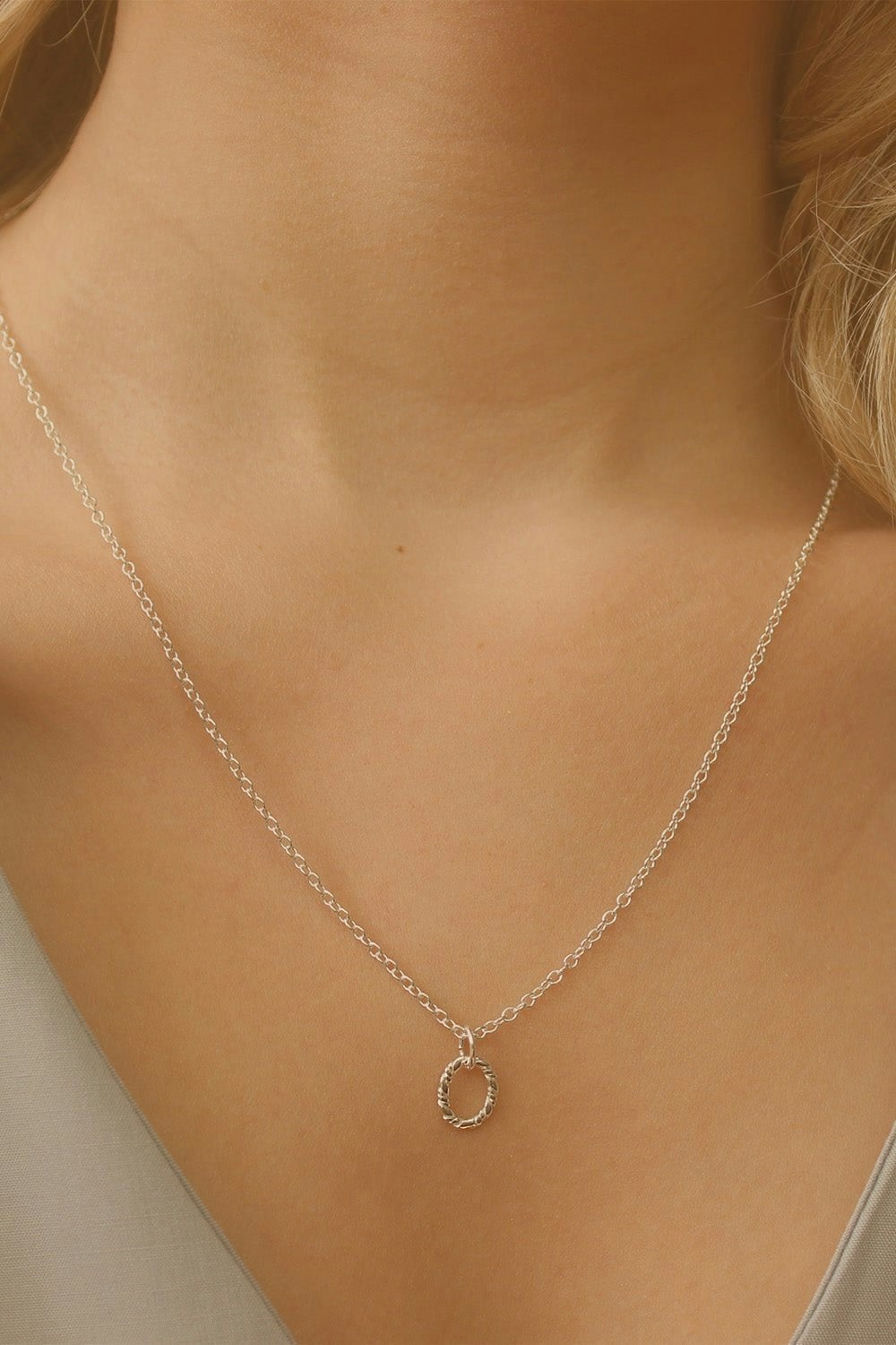 Elk & Bloom Silver Dainty Chain Necklace - Pendant Only - No Thank You