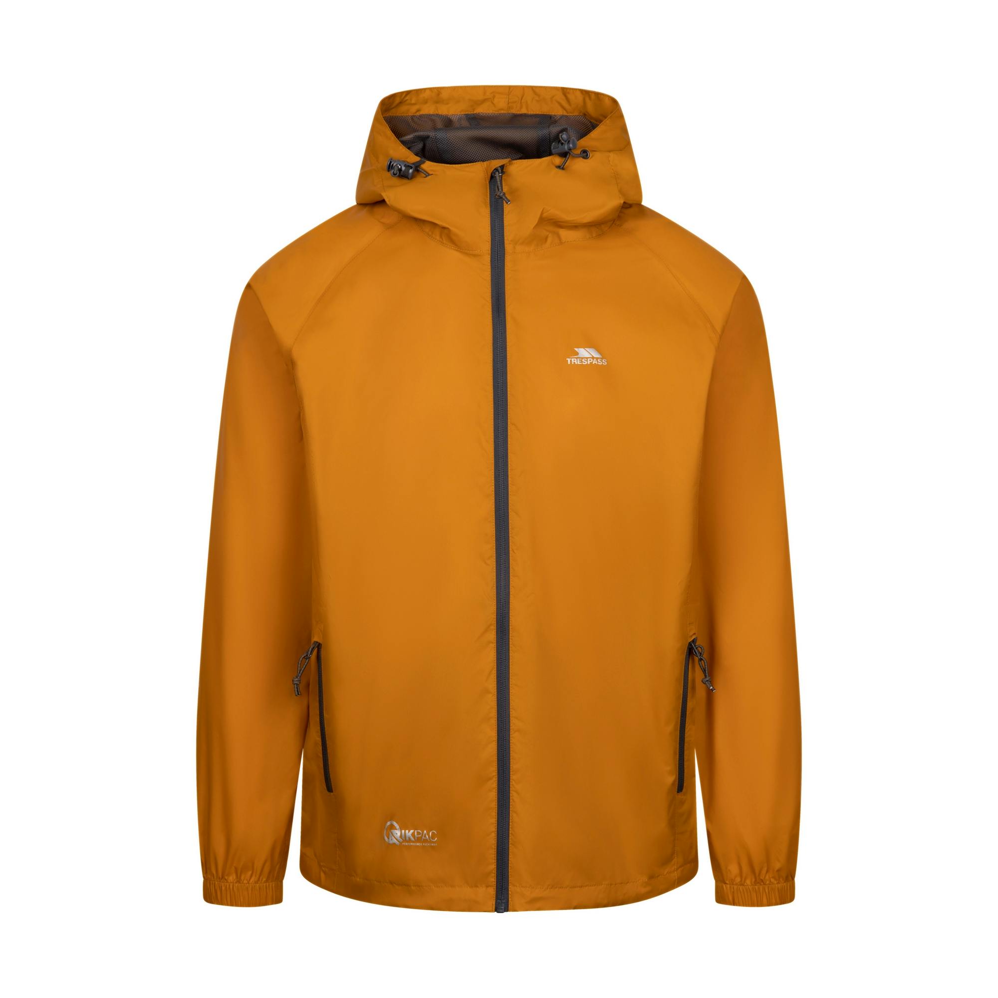 Trespass Unisex Adult Qikpac Waterproof Jacket - Ginger - Xxl - Ginger - 100% Polyamide