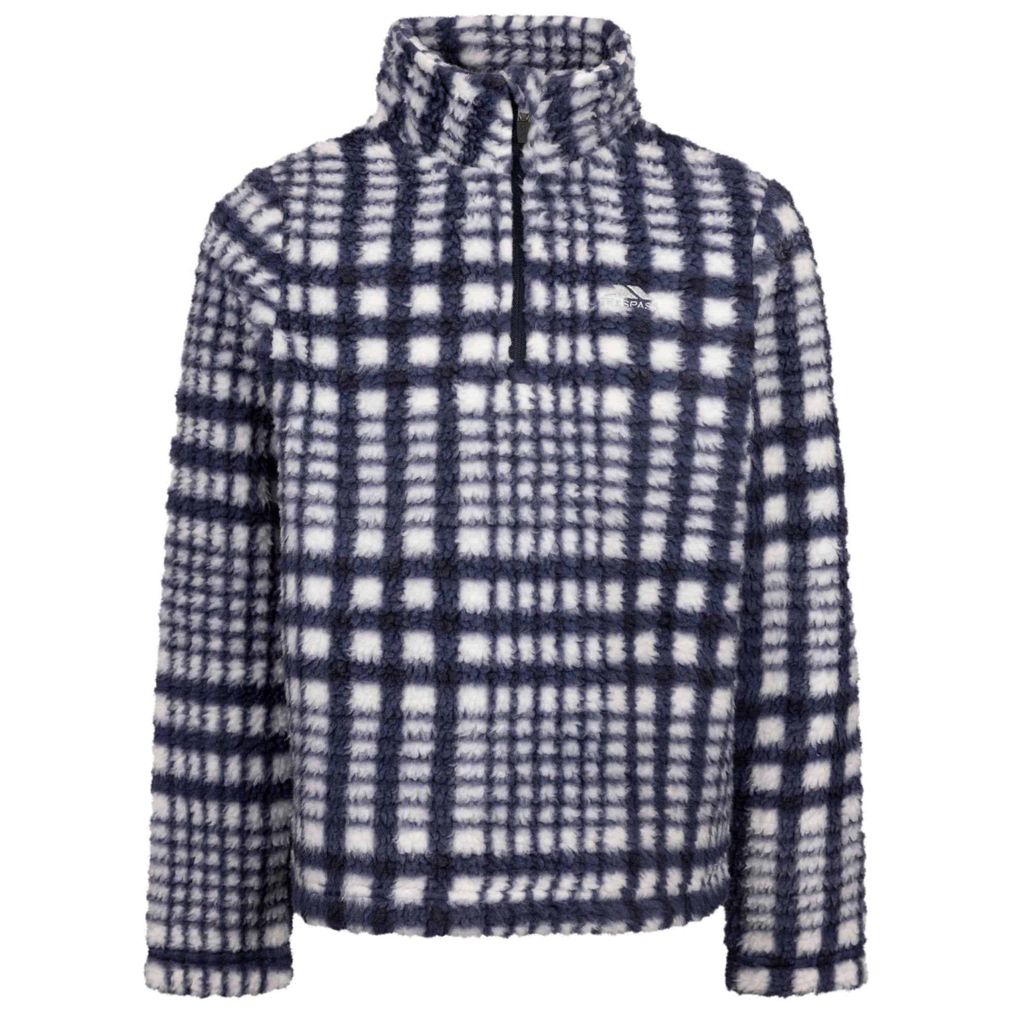 Trespass Childrens/Kids Booker At200 Half Zip Fleece Top - Navy - 11-12 Years - Navy - 100% Polyester