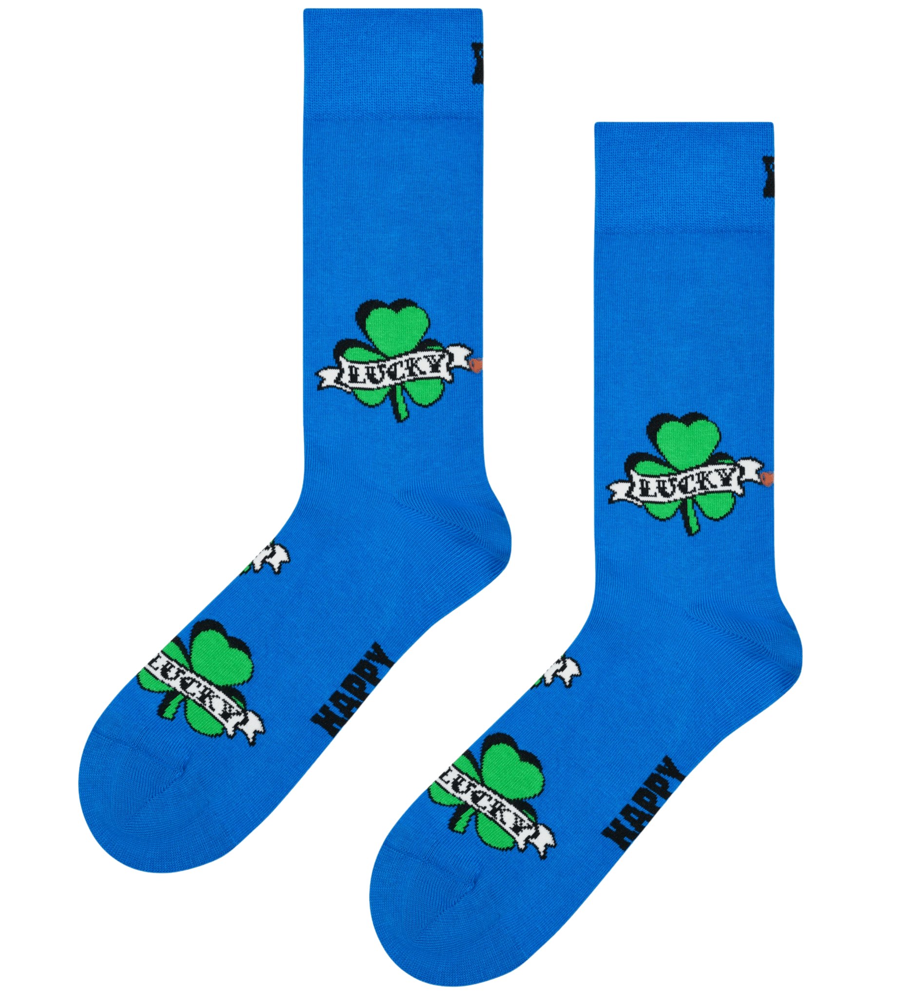 Happy Socks Blue Three Leaf Lucky Sock, - Eur 41-46