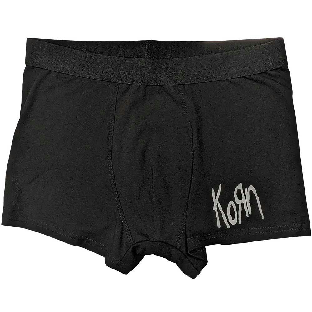 Paradiso Clothing Unisex Black Paradiso Korn Band Logo Boxer Shorts - Xl