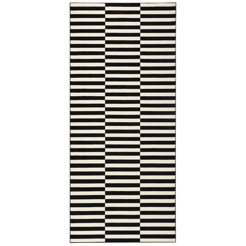 Hanse Home Black/Cream Velours Panel Design & - 80X300 Cm