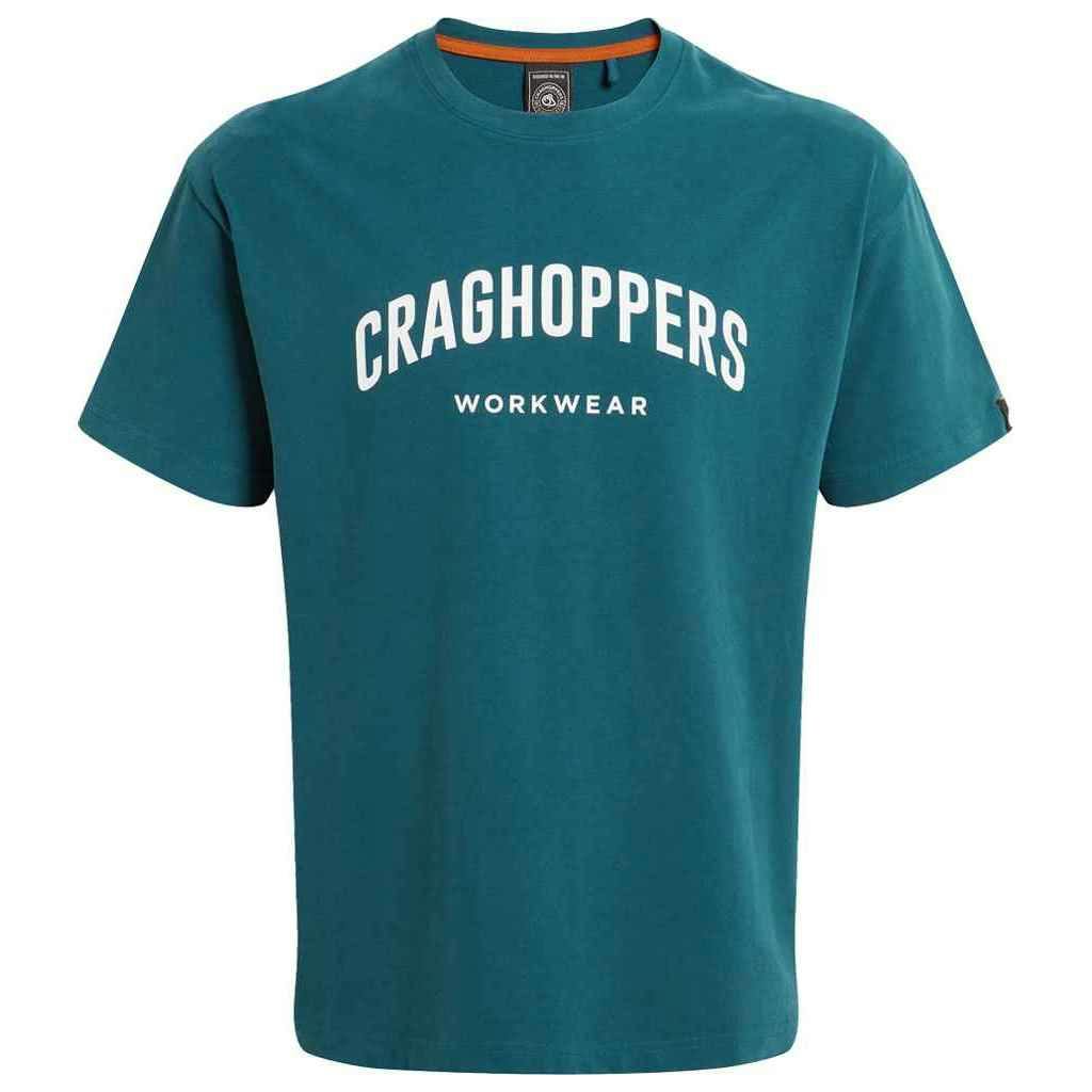 Craghoppers Men's Dark/Blue Batley Work T-Shirt - Aegean - S - Aegean - 100% Organic Cotton