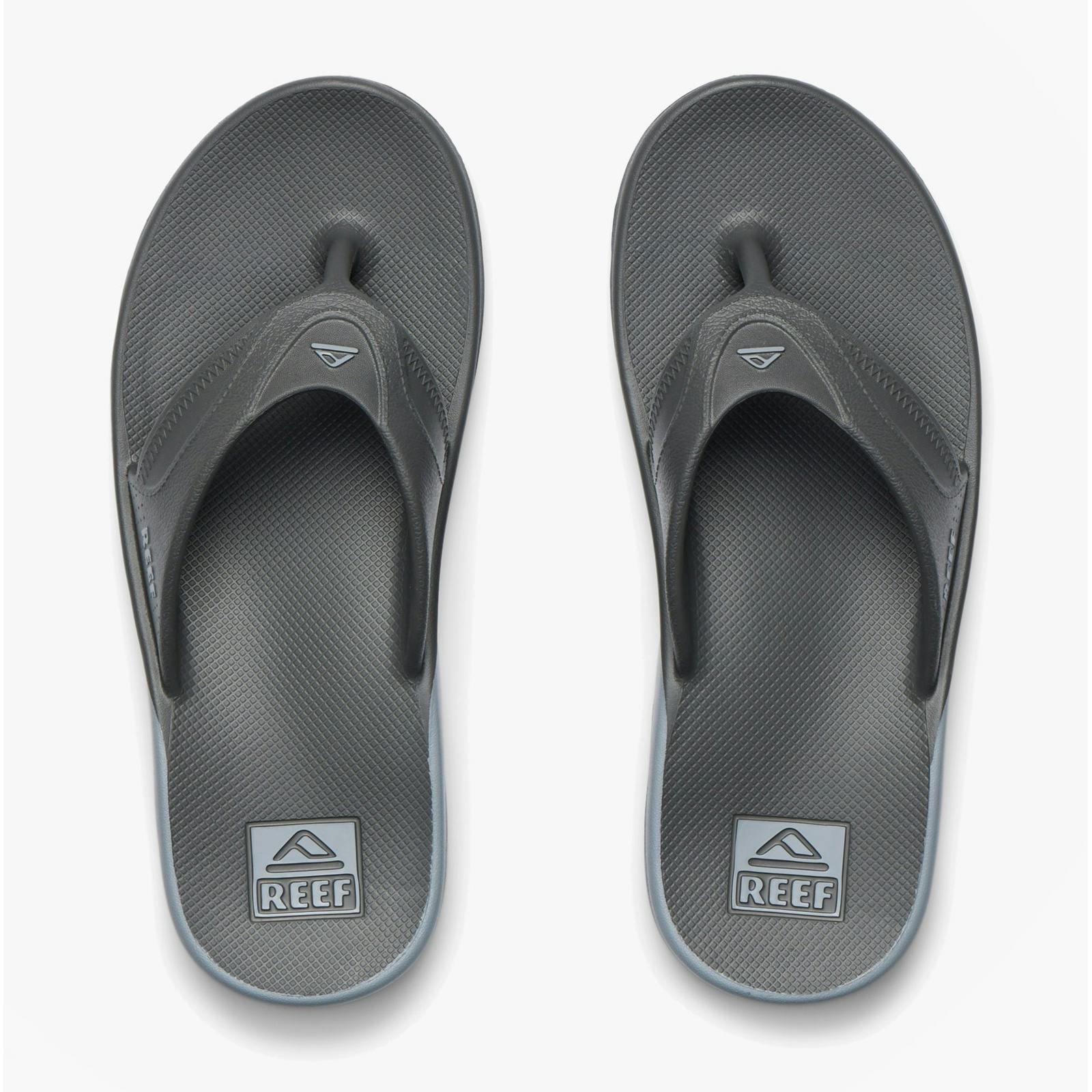 Reef Men's Grey Fanning H20 Toe-Post Sandals - Uk 10