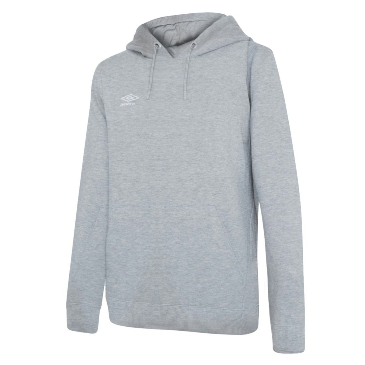 Umbro Women's Grey/White Club Leisure Hoodie - Marl/ - Marl/ - Xs