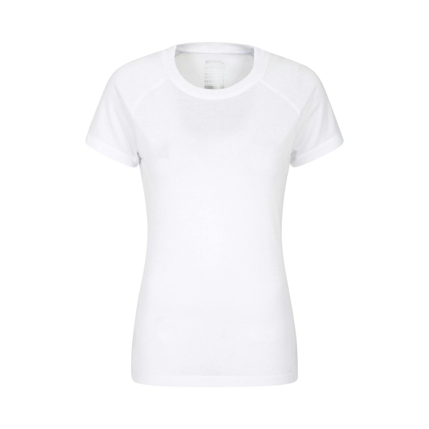 Mountain Warehouse Women's White Talus Thermal Top - 8 Uk - 100% Polyester