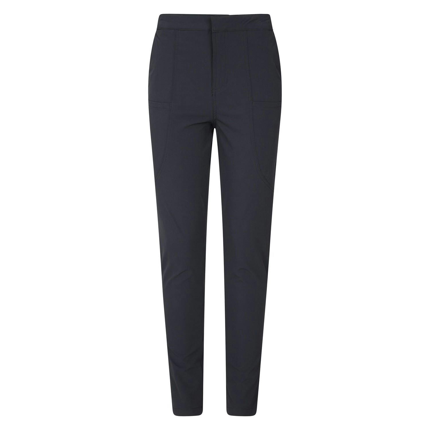 Mountain Warehouse Women's Black Regular Kesugi Stretch Slim Trousers - 12 Uk - 92% Polyamide/8% Elastane