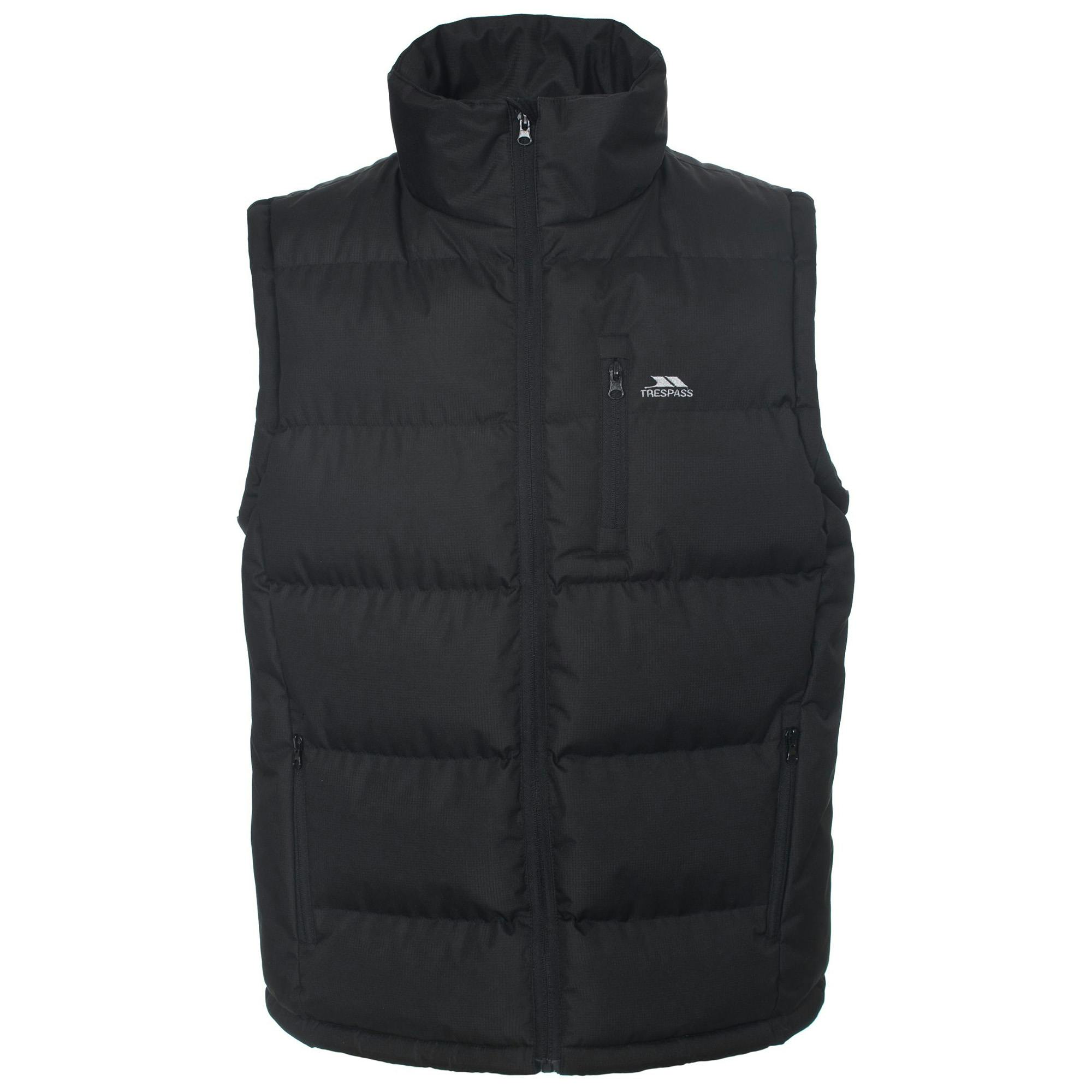 Trespass Men's Black Clasp Padded Gilet/Bodywarmer - Xxl - 100% Polyester