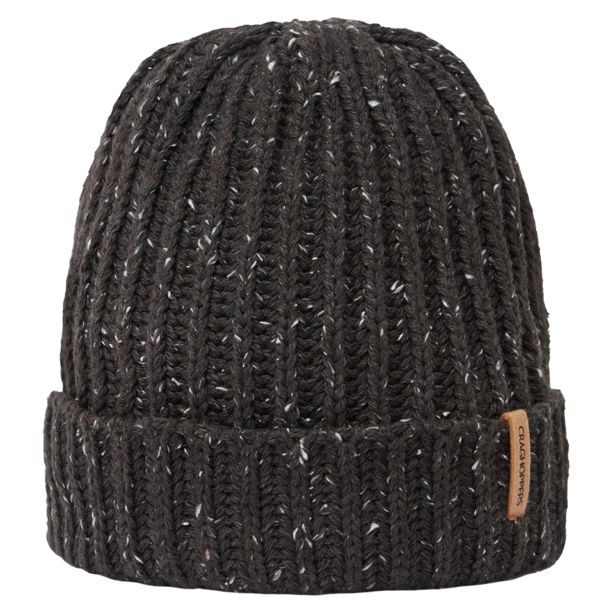 Craghoppers Men's Black Riber Ii Beanie - Pepper - Pepper - M-L - 100% Mixed