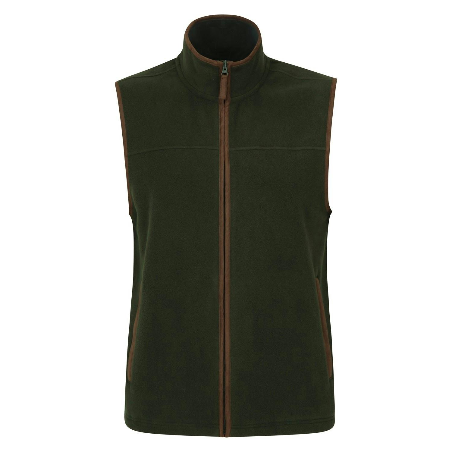 Mountain Warehouse Men's Green Rove Fleece Gilet - Xl - 100% Polyester