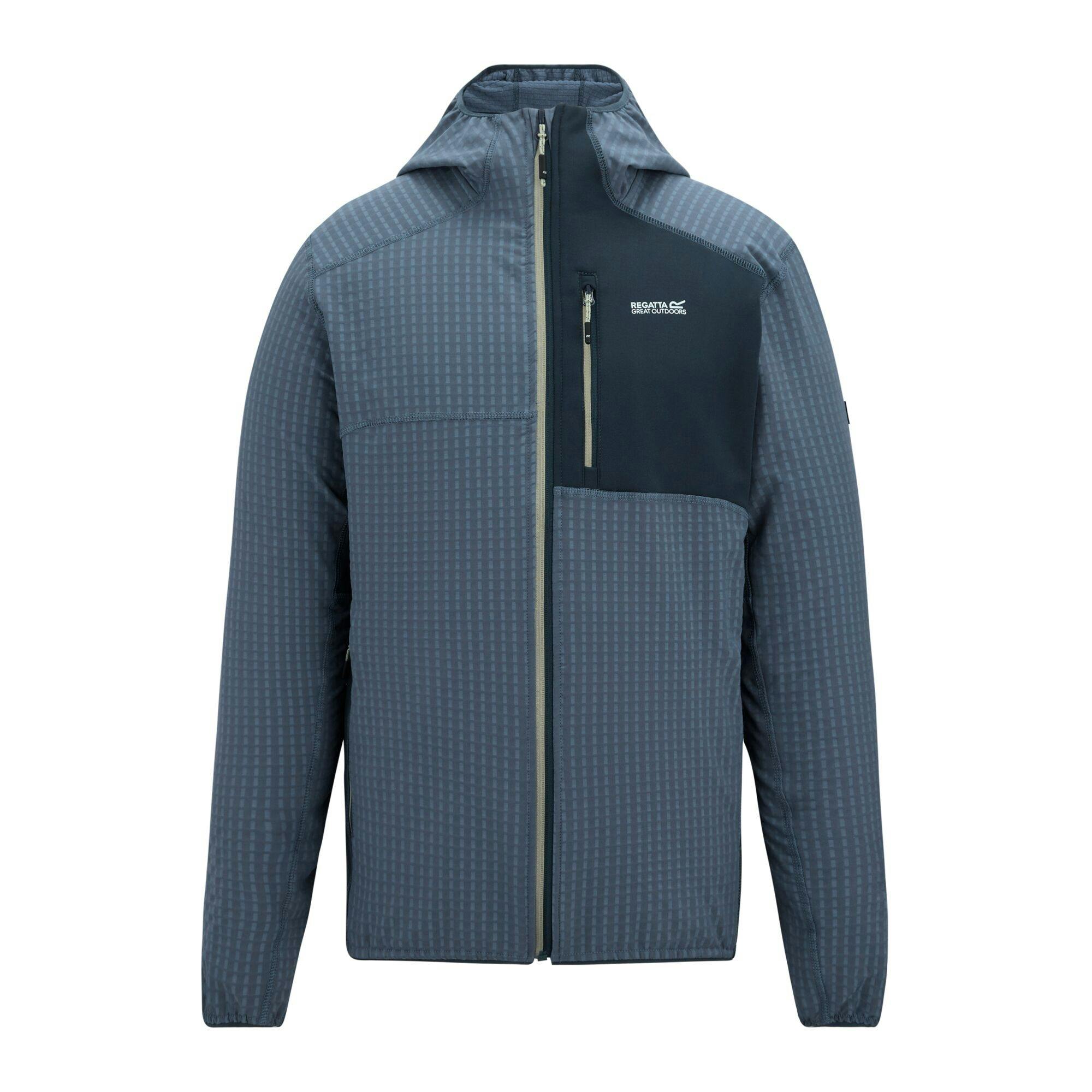 Regatta Men's Blue Alven Full Zip Fleece Jacket - China /Night Sky - L - China /Night Sky - 60% Polyester/30% Recycled Polyester/10% Elastane