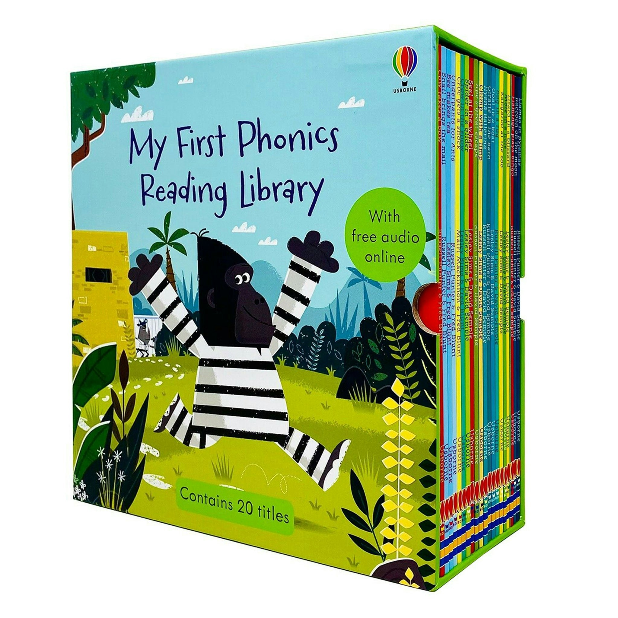 Usborne Publishing Ltd Brown My First Phonics Reading Library Book Set (Phonics Readers) (With Free Audio Online) Size 20