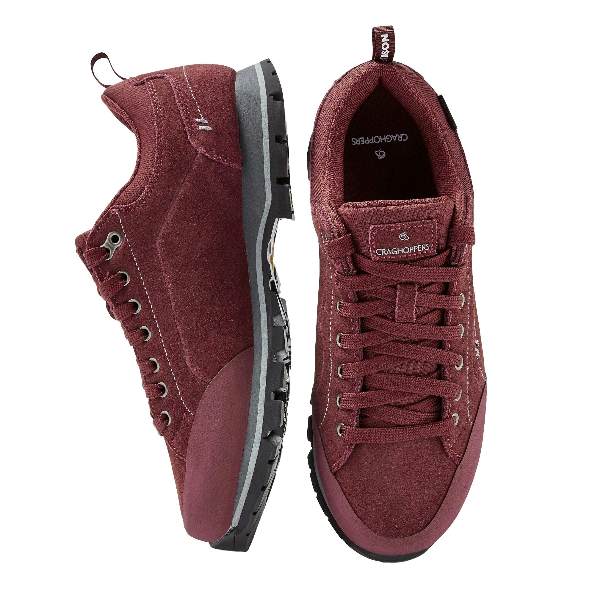 Craghoppers Women's Suede Trainers - Wildberry - 7 Uk - Wildberry - 100% Mixed
