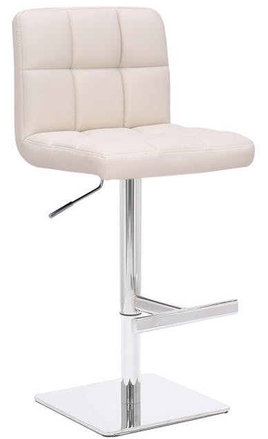 Lamboro Cream Allegro Deluxe Kitchen Bar Stool, Adjustable Height And Swivel, Breakfast Bar & Home Barstool,
