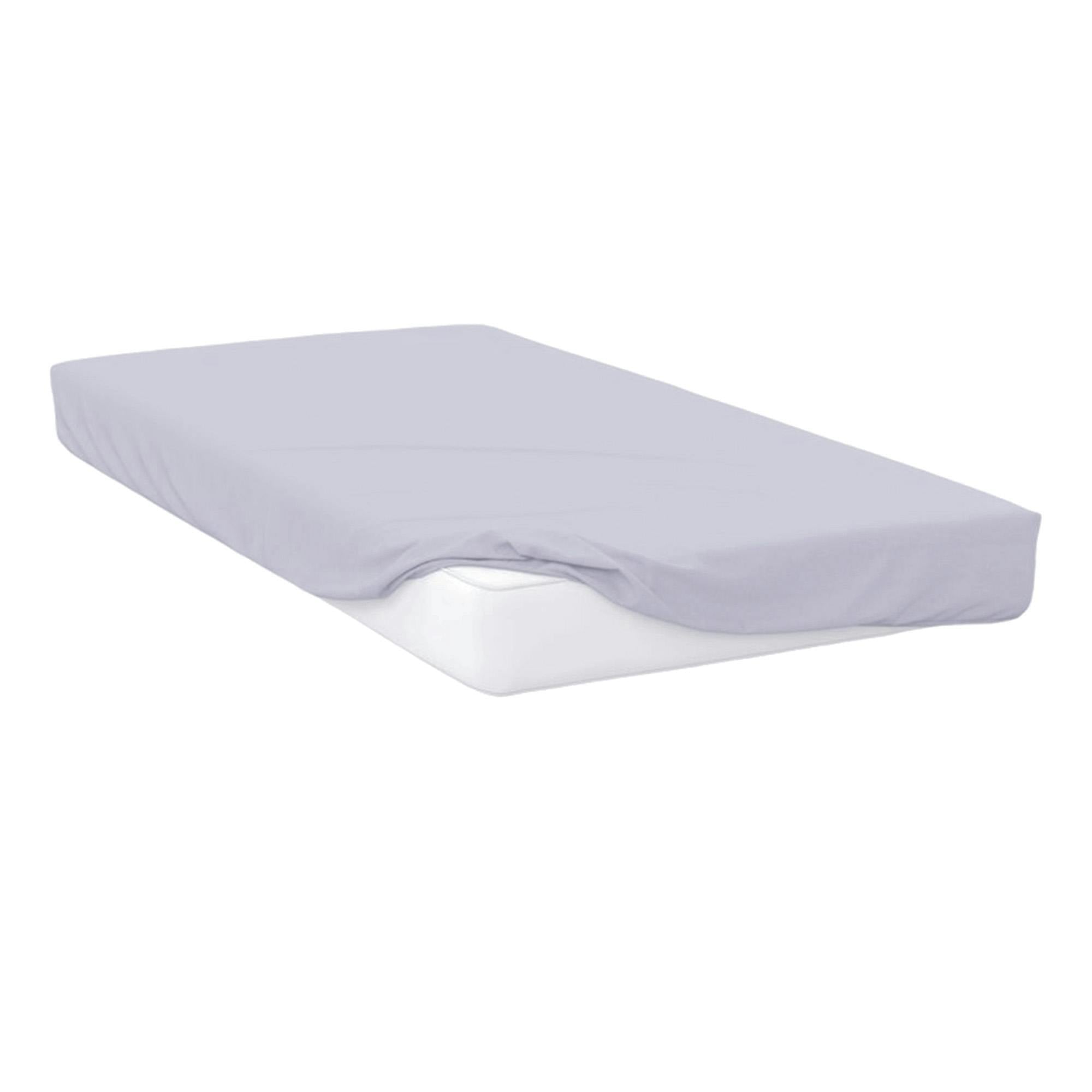 Belledorm Easycare Percale Fitted Sheet - Heather - Double - Heather - 50% Cotton/50% Polyester