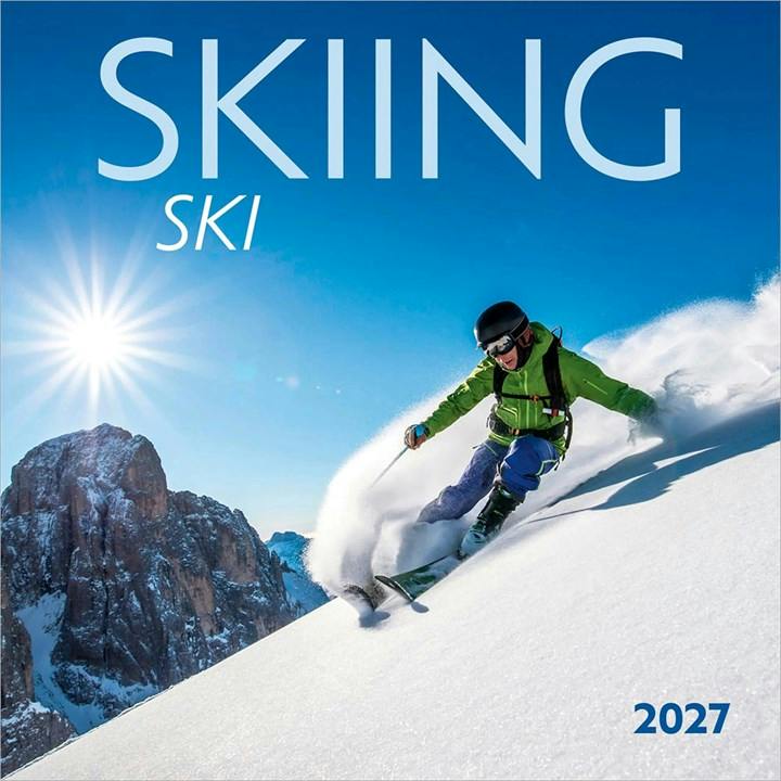 Skiing Calendar 2027, Wall Calendars, Month To View, Sports, Gift - Image 3