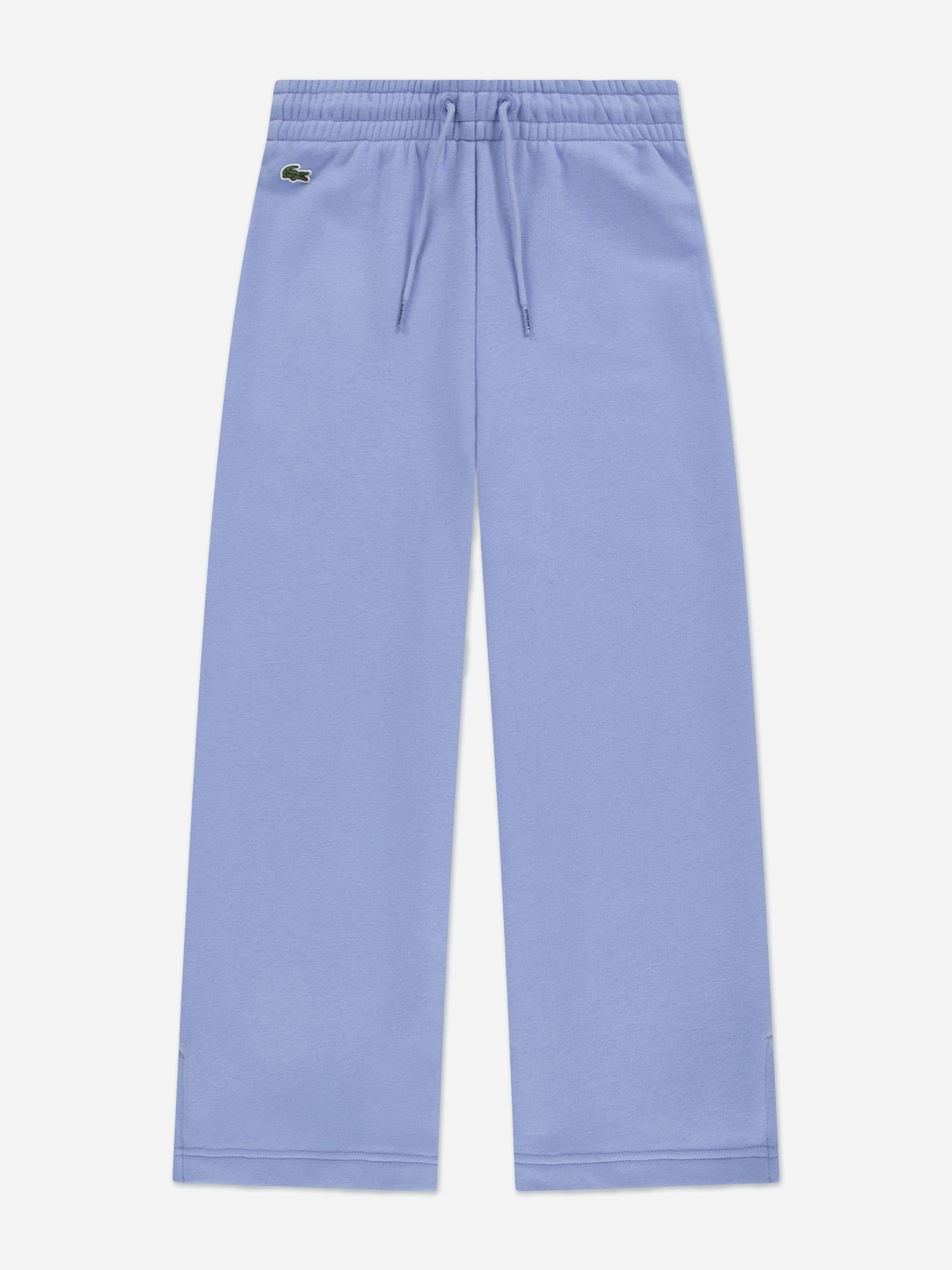 Lacoste Kids Girls Blue Lacoste Logo Joggers In - S 8 Yrs