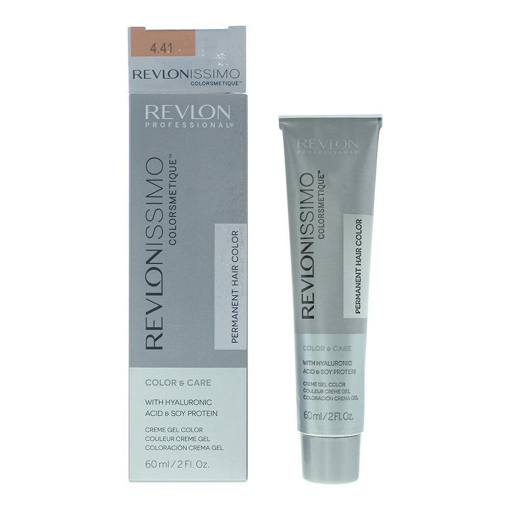 Revlon Revlonissimo Coloursmetique Permanent Creme Gel Colour 4.41 Deep Chestnut Medium Brown - Image 6