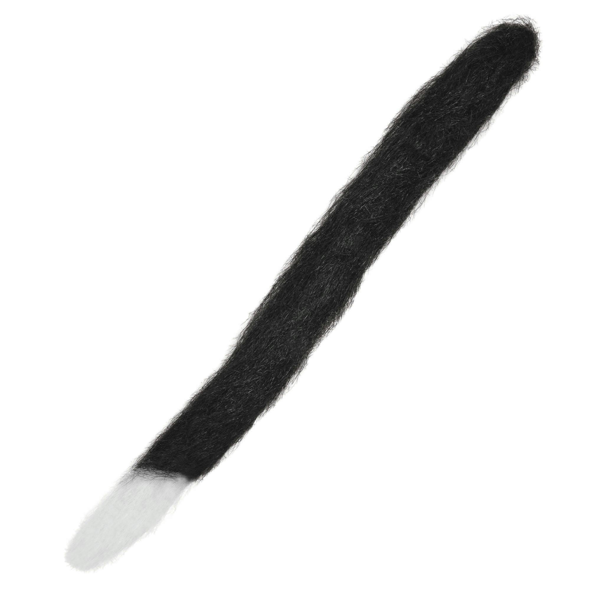 Bristol Novelty Unisex Black/White Adults Cat Tail With Tip - One Size