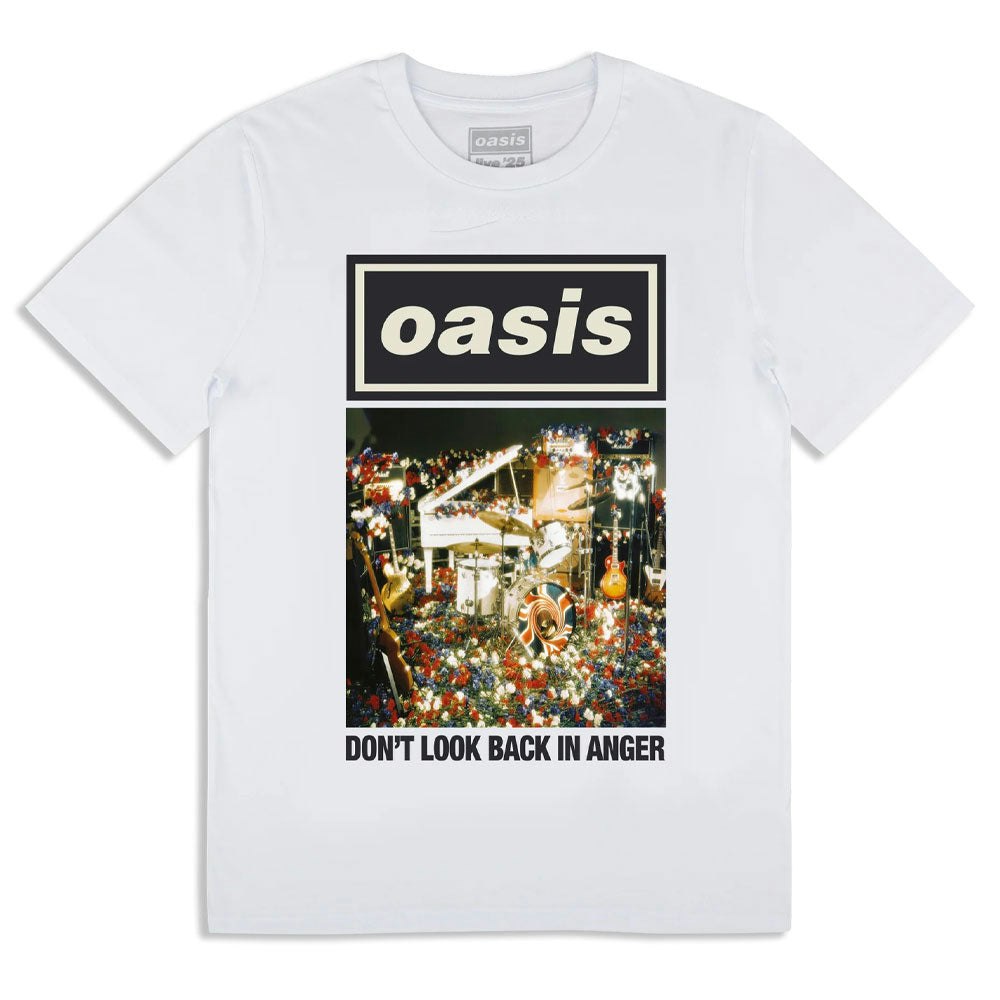 Paradiso Clothing Unisex White Oasis Dont Look In Anger Single Cover T Shirt - Xxxl