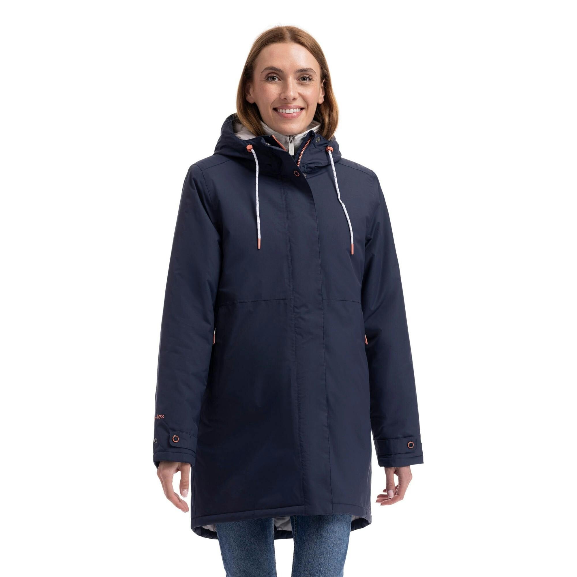 Trespass Women's Navy Melissa Padded Waterproof Jacket In | : Medium - Image 2