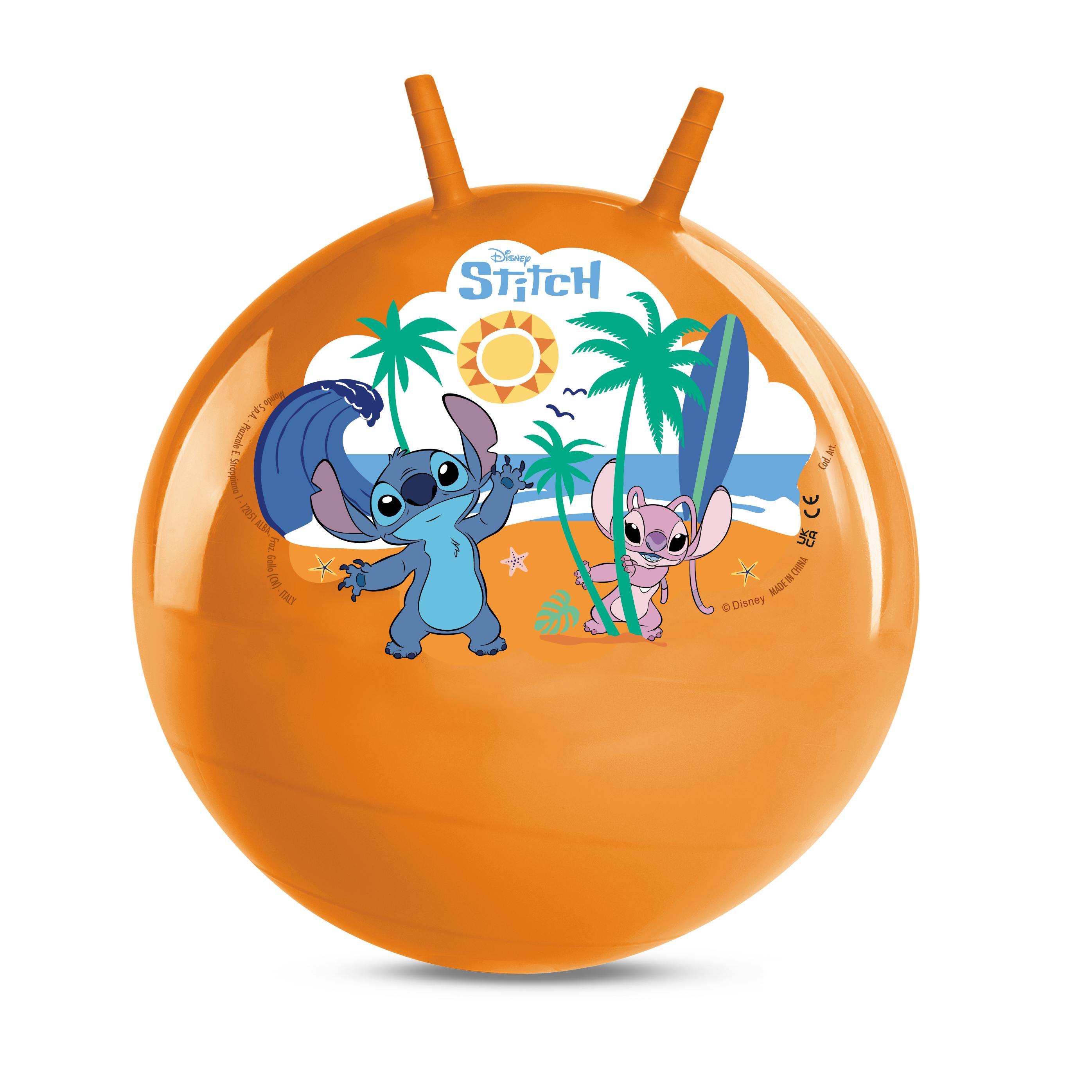 Mondo Orange Disney Stitch Space Hopper – Kids Inflatable Bouncy Hopper Ball - Rubber