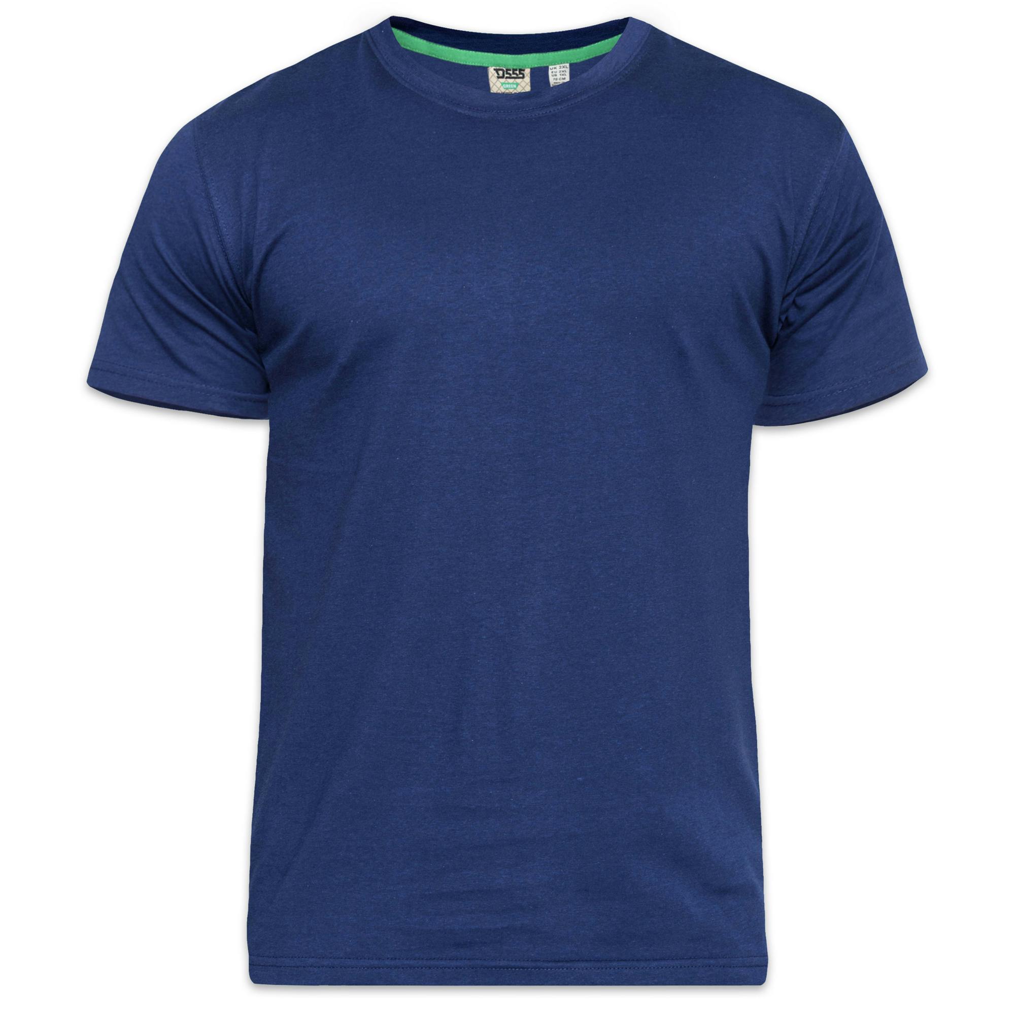 Duke Men's D555 Flyers Crew Neck Kingsize T-Shirt - Navy - Navy - 8XL - 100% Cotton