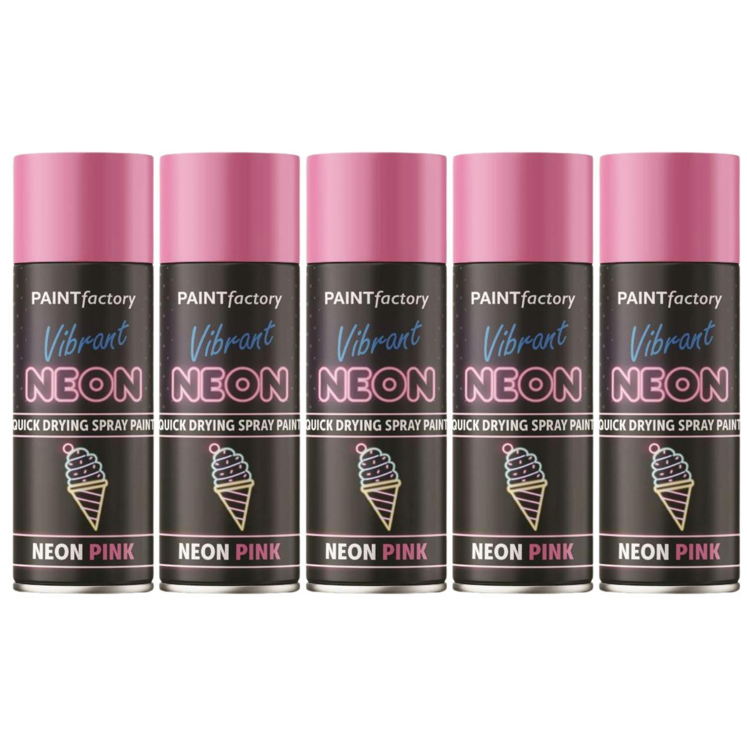 Rackhams Pink 4X Fluorescent Neon Spray Paint 200Ml - Image 18